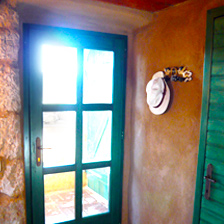 Inviting sents and sounds of nature – main and pool entrance