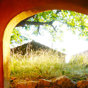  Romantic arch of the porch