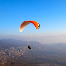 Paragliding over Vinodol valley and Kvarner bay